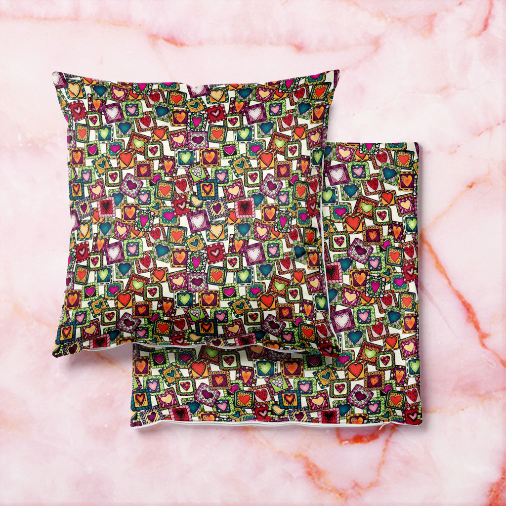 Doodle Hearts D2 Cushion Cover Throw Pillow-Cushion Covers-CUS_CV-IC 5007487 IC 5007487, Abstract Expressionism, Abstracts, Ancient, Art and Paintings, Birthday, Botanical, Culture, Digital, Digital Art, Drawing, Ethnic, Fashion, Floral, Flowers, Graphic, Hearts, Historical, Illustrations, Indian, Love, Medieval, Nature, Patterns, Retro, Romance, Semi Abstract, Signs, Signs and Symbols, Traditional, Tribal, Vintage, Wedding, World Culture, doodle, d2, cushion, cover, throw, pillow, abstract, anniversary, ar
