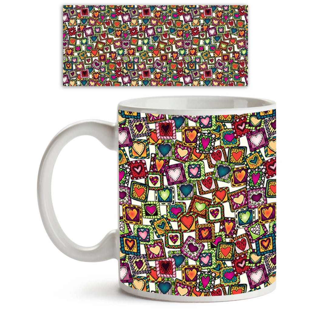 Doodle Hearts Ceramic Coffee Tea Mug Inside White-Coffee Mugs-MUG-IC 5007487 IC 5007487, Abstract Expressionism, Abstracts, Ancient, Art and Paintings, Birthday, Botanical, Culture, Digital, Digital Art, Drawing, Ethnic, Fashion, Floral, Flowers, Graphic, Hearts, Historical, Illustrations, Indian, Love, Medieval, Nature, Patterns, Retro, Romance, Semi Abstract, Signs, Signs and Symbols, Traditional, Tribal, Vintage, Wedding, World Culture, doodle, ceramic, coffee, tea, mug, inside, white, abstract, annivers