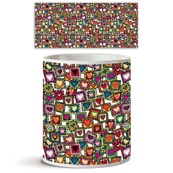 Doodle Hearts Ceramic Coffee Tea Mug Inside White-Coffee Mugs-MUG-IC 5007487 IC 5007487, Abstract Expressionism, Abstracts, Ancient, Art and Paintings, Birthday, Botanical, Culture, Digital, Digital Art, Drawing, Ethnic, Fashion, Floral, Flowers, Graphic, Hearts, Historical, Illustrations, Indian, Love, Medieval, Nature, Patterns, Retro, Romance, Semi Abstract, Signs, Signs and Symbols, Traditional, Tribal, Vintage, Wedding, World Culture, doodle, ceramic, coffee, tea, mug, inside, white, abstract, annivers