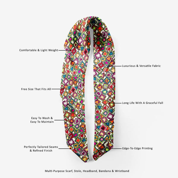 Doodle Hearts Printed Scarf | Neckwear Balaclava | Girls & Women | Soft Poly Fabric-Scarfs Basic-SCF_FB_BS-IC 5007487 IC 5007487, Abstract Expressionism, Abstracts, Ancient, Art and Paintings, Birthday, Botanical, Culture, Digital, Digital Art, Drawing, Ethnic, Fashion, Floral, Flowers, Graphic, Hearts, Historical, Illustrations, Indian, Love, Medieval, Nature, Patterns, Retro, Romance, Semi Abstract, Signs, Signs and Symbols, Traditional, Tribal, Vintage, Wedding, World Culture, doodle, printed, scarf, nec