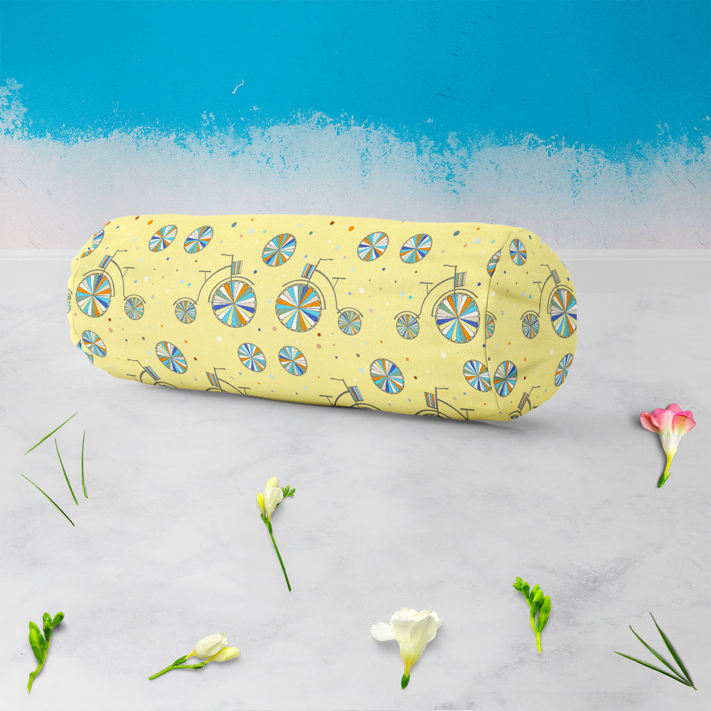 Vintage Bicycle Bolster Cover Booster Cases | Concealed Zipper Opening-Bolster Covers-BOL_CV_ZP-IC 5007488 IC 5007488, Abstract Expressionism, Abstracts, Ancient, Animated Cartoons, Art and Paintings, Automobiles, Bikes, Caricature, Cartoons, Digital, Digital Art, Drawing, Graphic, Hand Drawn, Historical, Icons, Illustrations, Medieval, Patterns, Retro, Semi Abstract, Signs, Signs and Symbols, Sports, Symbols, Transportation, Travel, Urban, Vehicles, Vintage, bicycle, bolster, cover, booster, cases, conceal