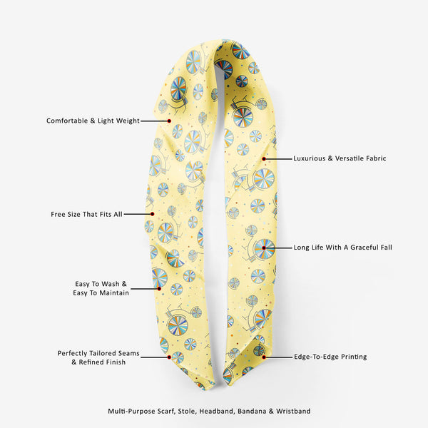 Vintage Bicycle Printed Scarf | Neckwear Balaclava | Girls & Women | Soft Poly Fabric-Scarfs Basic-SCF_FB_BS-IC 5007488 IC 5007488, Abstract Expressionism, Abstracts, Ancient, Animated Cartoons, Art and Paintings, Automobiles, Bikes, Caricature, Cartoons, Digital, Digital Art, Drawing, Graphic, Hand Drawn, Historical, Icons, Illustrations, Medieval, Patterns, Retro, Semi Abstract, Signs, Signs and Symbols, Sports, Symbols, Transportation, Travel, Urban, Vehicles, Vintage, bicycle, printed, scarf, neckwear, 