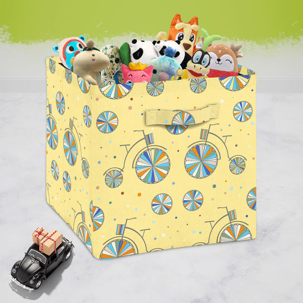 Vintage Bicycle Foldable Open Storage Bin | Organizer Box, Toy Basket, Shelf Box, Laundry Bag | Canvas Fabric-Storage Bins-STR_BI_CB-IC 5007488 IC 5007488, Abstract Expressionism, Abstracts, Ancient, Animated Cartoons, Art and Paintings, Automobiles, Bikes, Caricature, Cartoons, Digital, Digital Art, Drawing, Graphic, Hand Drawn, Historical, Icons, Illustrations, Medieval, Patterns, Retro, Semi Abstract, Signs, Signs and Symbols, Sports, Symbols, Transportation, Travel, Urban, Vehicles, Vintage, bicycle, fo