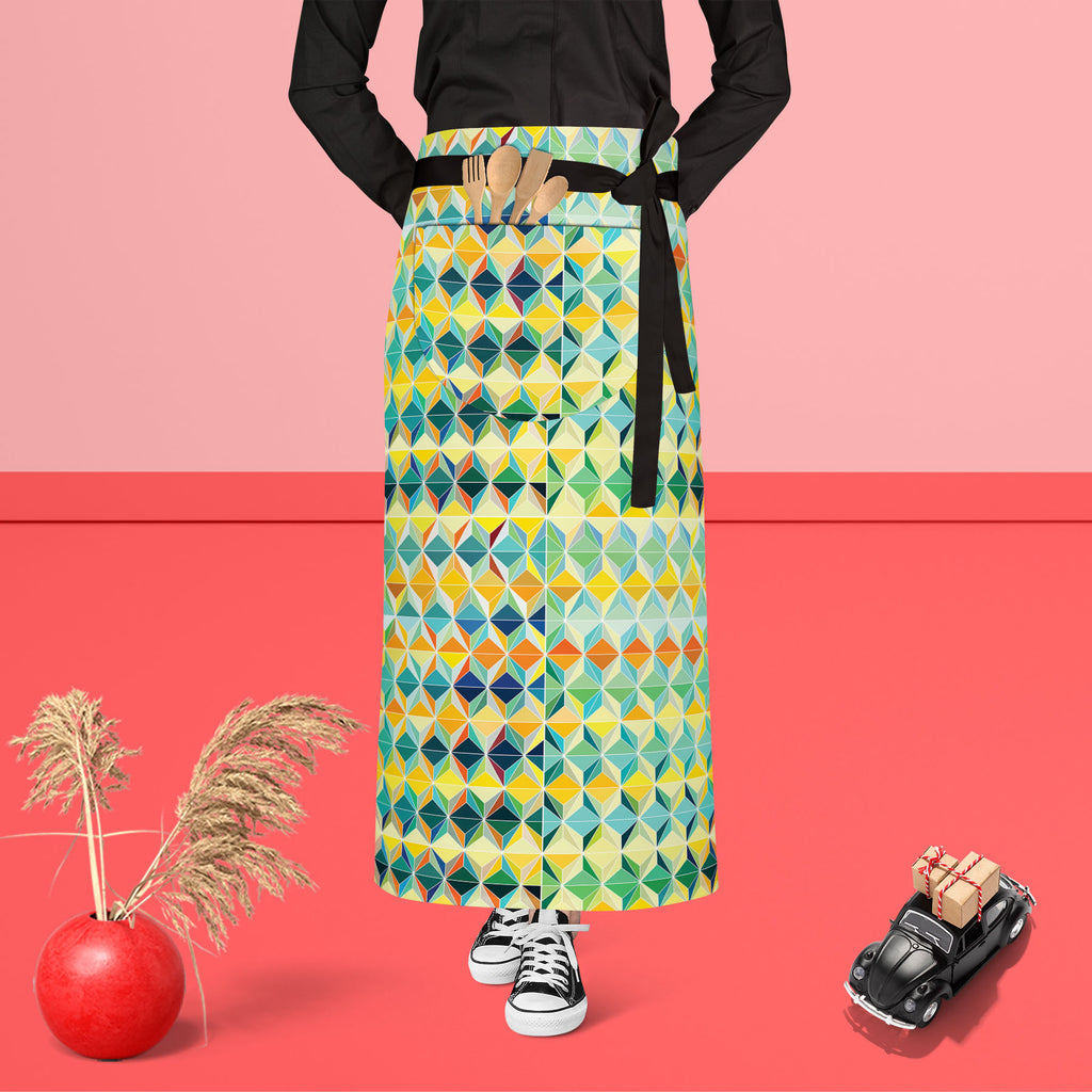 Funky Triangle Apron | Adjustable, Free Size & Waist Tiebacks-Aprons Waist to Feet-APR_WS_FT-IC 5007489 IC 5007489, Abstract Expressionism, Abstracts, Arrows, Art and Paintings, Black, Black and White, Business, Circle, Damask, Decorative, Diamond, Digital, Digital Art, Drawing, Fantasy, Fashion, Futurism, Geometric, Geometric Abstraction, Graphic, Grid Art, Herringbone, Hexagon, Illustrations, Modern Art, Patterns, Semi Abstract, Signs, Signs and Symbols, funky, triangle, apron, adjustable, free, size, wai