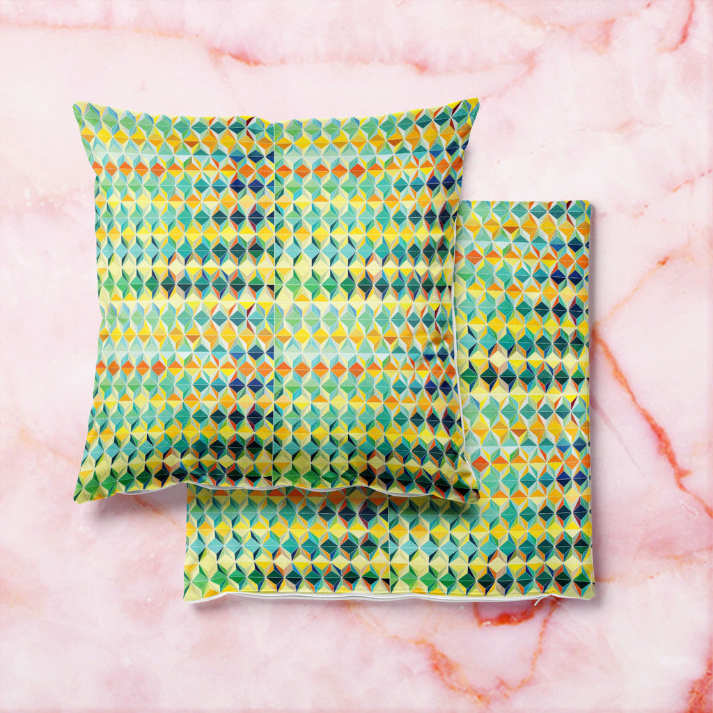 Funky Triangle Cushion Cover Throw Pillow-Cushion Covers-CUS_CV-IC 5007489 IC 5007489, Abstract Expressionism, Abstracts, Arrows, Art and Paintings, Black, Black and White, Business, Circle, Damask, Decorative, Diamond, Digital, Digital Art, Drawing, Fantasy, Fashion, Futurism, Geometric, Geometric Abstraction, Graphic, Grid Art, Herringbone, Hexagon, Illustrations, Modern Art, Patterns, Semi Abstract, Signs, Signs and Symbols, funky, triangle, cushion, cover, throw, pillow, abstract, abstraction, angle, an