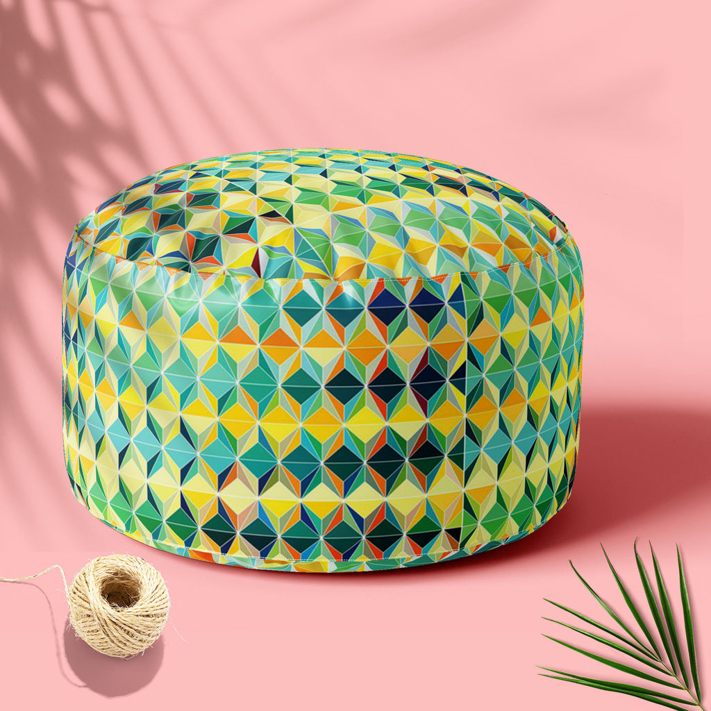 Funky Triangle Footstool Footrest Puffy Pouffe Ottoman Bean Bag | Canvas Fabric-Footstools-FST_CB_BN-IC 5007489 IC 5007489, Abstract Expressionism, Abstracts, Arrows, Art and Paintings, Black, Black and White, Business, Circle, Damask, Decorative, Diamond, Digital, Digital Art, Drawing, Fantasy, Fashion, Futurism, Geometric, Geometric Abstraction, Graphic, Grid Art, Herringbone, Hexagon, Illustrations, Modern Art, Patterns, Semi Abstract, Signs, Signs and Symbols, funky, triangle, footstool, footrest, puffy
