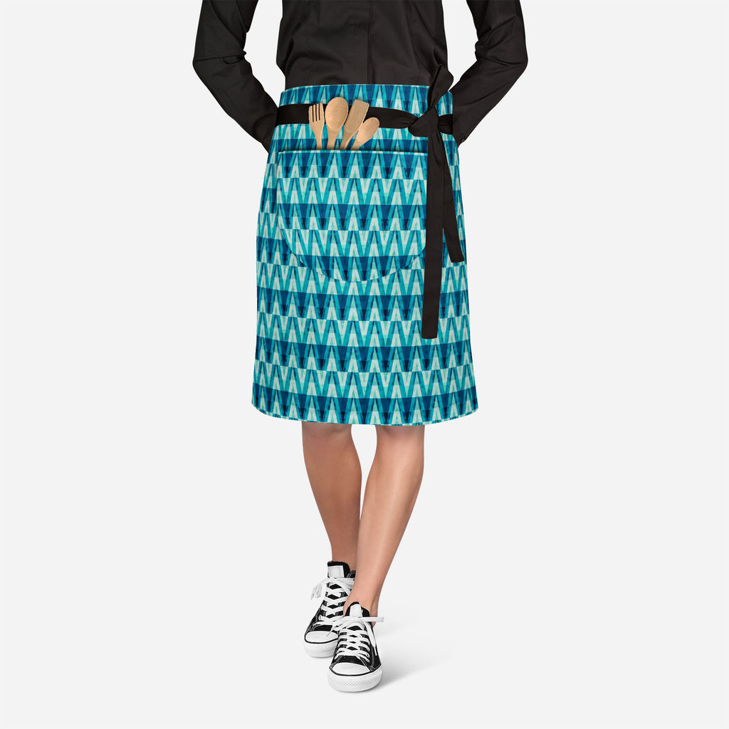 Crystal Triangle Apron | Adjustable, Free Size & Waist Tiebacks-Apron Waist to Feet-APR_WS_KN-IC 5007490 IC 5007490, Abstract Expressionism, Abstracts, Ancient, Art and Paintings, Black and White, Culture, Decorative, Diamond, Digital, Digital Art, Ethnic, Geometric, Geometric Abstraction, Graphic, Historical, Illustrations, Medieval, Patterns, Retro, Semi Abstract, Signs, Signs and Symbols, Traditional, Triangles, Tribal, Vintage, White, World Culture, crystal, triangle, apron, adjustable, free, size, wais