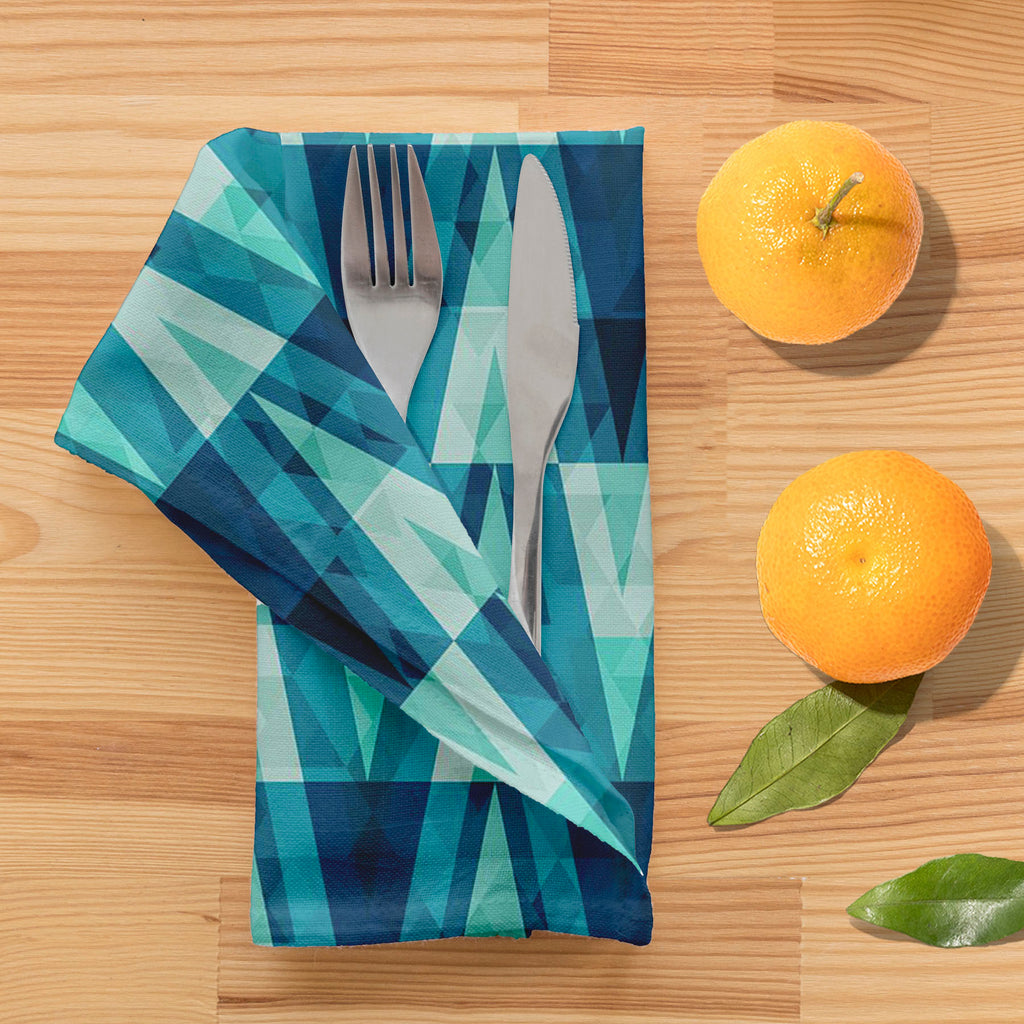 Crystal Triangle Table Napkin-Table Napkins-NAP_TB-IC 5007490 IC 5007490, Abstract Expressionism, Abstracts, Ancient, Art and Paintings, Black and White, Culture, Decorative, Diamond, Digital, Digital Art, Ethnic, Geometric, Geometric Abstraction, Graphic, Historical, Illustrations, Medieval, Patterns, Retro, Semi Abstract, Signs, Signs and Symbols, Traditional, Triangles, Tribal, Vintage, White, World Culture, crystal, triangle, table, napkin, abstract, art, blue, bright, concept, cool, cover, creative, de