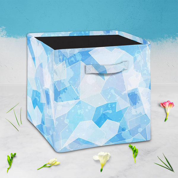 Ice Style D1 Foldable Open Storage Bin | Organizer Box, Toy Basket, Shelf Box, Laundry Bag | Canvas Fabric-Storage Bins-STR_BI_CB-IC 5007491 IC 5007491, Abstract Expressionism, Abstracts, Ancient, Art and Paintings, Black and White, Decorative, Diamond, Digital, Digital Art, Fashion, Geometric, Geometric Abstraction, Graphic, Historical, Illustrations, Medieval, Modern Art, Patterns, Semi Abstract, Signs, Signs and Symbols, Triangles, Vintage, White, ice, style, d1, foldable, open, storage, bin, organizer, 