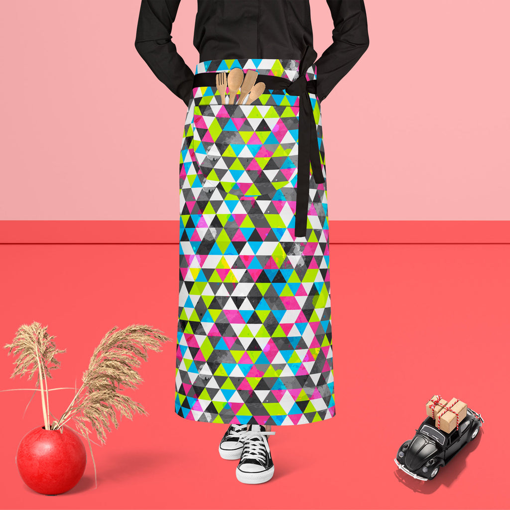 Grunge Triangle D5 Apron | Adjustable, Free Size & Waist Tiebacks-Aprons Waist to Feet-APR_WS_FT-IC 5007492 IC 5007492, Abstract Expressionism, Abstracts, Ancient, Art and Paintings, Decorative, Digital, Digital Art, Geometric, Geometric Abstraction, Graphic, Grid Art, Hipster, Historical, Illustrations, Medieval, Modern Art, Music, Music and Dance, Music and Musical Instruments, Patterns, Retro, Semi Abstract, Signs, Signs and Symbols, Triangles, Urban, Vintage, Watercolour, grunge, triangle, d5, apron, ad