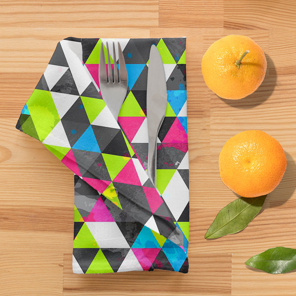 Grunge Triangle D5 Table Napkin-Table Napkins-NAP_TB-IC 5007492 IC 5007492, Abstract Expressionism, Abstracts, Ancient, Art and Paintings, Decorative, Digital, Digital Art, Geometric, Geometric Abstraction, Graphic, Grid Art, Hipster, Historical, Illustrations, Medieval, Modern Art, Music, Music and Dance, Music and Musical Instruments, Patterns, Retro, Semi Abstract, Signs, Signs and Symbols, Triangles, Urban, Vintage, Watercolour, grunge, triangle, d5, table, napkin, abstract, art, artistic, artwork, back