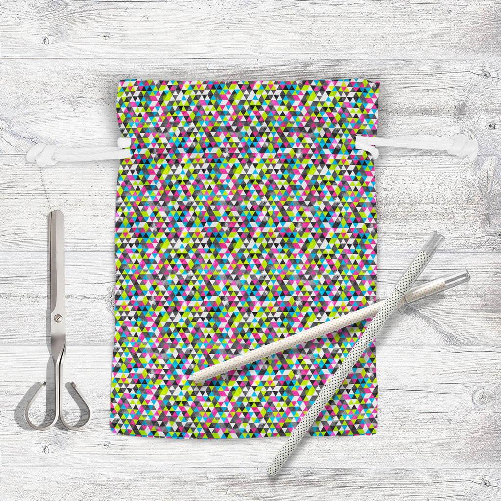 Grunge Triangle D5 Pouch Wrist Potli Bag | Bag for Weddings & Casual Parties-Drawstring Pouches-PCH_FB_DS-IC 5007492 IC 5007492, Abstract Expressionism, Abstracts, Ancient, Art and Paintings, Decorative, Digital, Digital Art, Geometric, Geometric Abstraction, Graphic, Grid Art, Hipster, Historical, Illustrations, Medieval, Modern Art, Music, Music and Dance, Music and Musical Instruments, Patterns, Retro, Semi Abstract, Signs, Signs and Symbols, Triangles, Urban, Vintage, Watercolour, grunge, triangle, d5, 