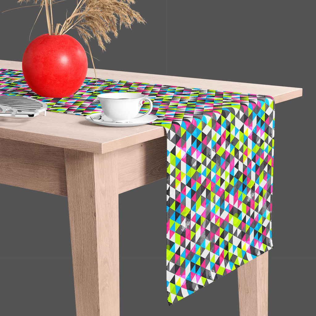 Grunge Triangle D5 Table Runner-Table Runners-RUN_TB-IC 5007492 IC 5007492, Abstract Expressionism, Abstracts, Ancient, Art and Paintings, Decorative, Digital, Digital Art, Geometric, Geometric Abstraction, Graphic, Grid Art, Hipster, Historical, Illustrations, Medieval, Modern Art, Music, Music and Dance, Music and Musical Instruments, Patterns, Retro, Semi Abstract, Signs, Signs and Symbols, Triangles, Urban, Vintage, Watercolour, grunge, triangle, d5, table, runner, abstract, art, artistic, artwork, back