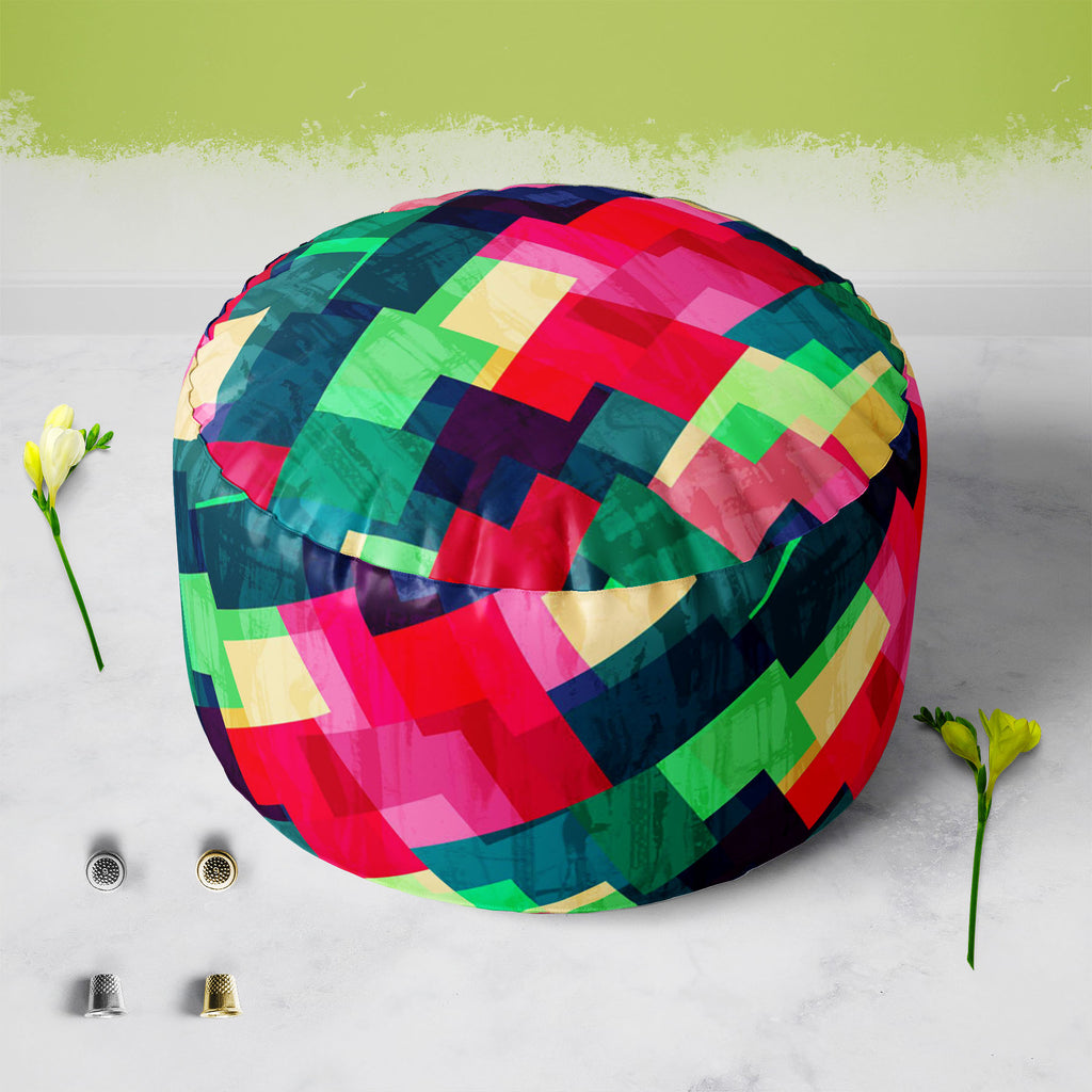 Mosaic D2 Footstool Footrest Puffy Pouffe Ottoman Bean Bag | Canvas Fabric-Footstools-FST_CB_BN-IC 5007493 IC 5007493, Abstract Expressionism, Abstracts, Ancient, Art and Paintings, Black, Black and White, Decorative, Digital, Digital Art, Fashion, Geometric, Geometric Abstraction, Graphic, Hexagon, Hipster, Historical, Illustrations, Medieval, Modern Art, Patterns, Retro, Semi Abstract, Signs, Signs and Symbols, Triangles, Vintage, White, mosaic, d2, footstool, footrest, puffy, pouffe, ottoman, bean, bag, 