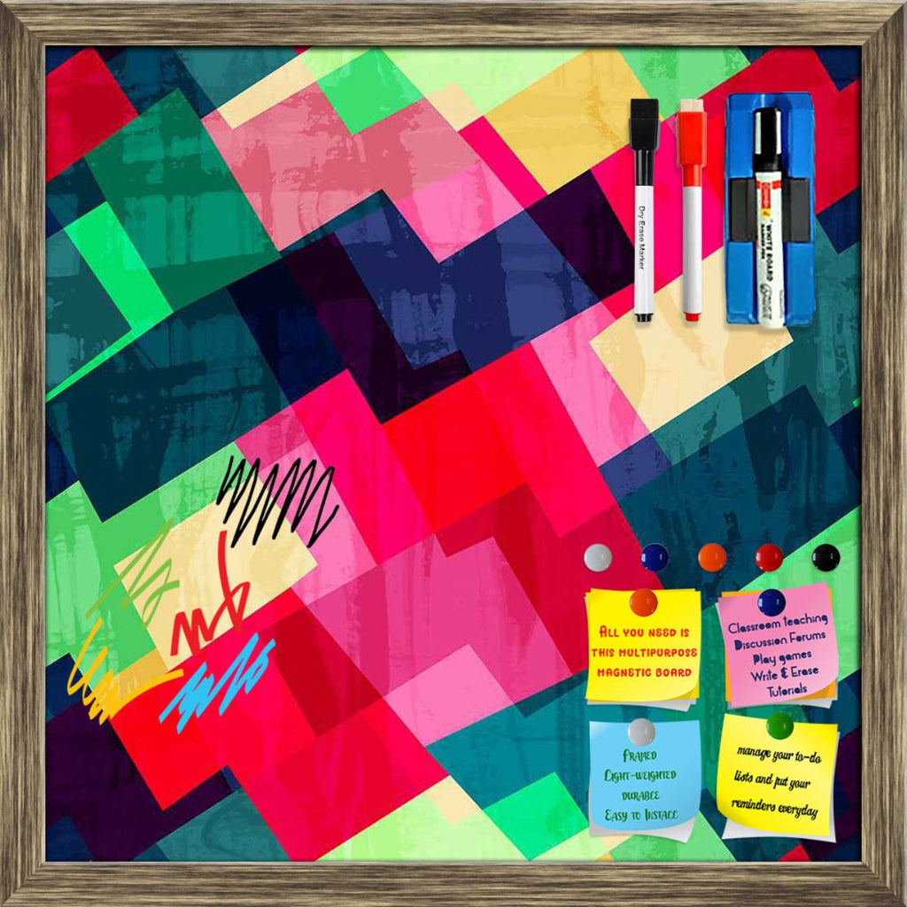 Mosaic Framed Magnetic Dry Erase Board | Combo with Magnet Buttons & Markers-Magnetic Boards Framed-MGB_FR-IC 5007493 IC 5007493, Abstract Expressionism, Abstracts, Ancient, Art and Paintings, Black, Black and White, Decorative, Digital, Digital Art, Fashion, Geometric, Geometric Abstraction, Graphic, Hexagon, Hipster, Historical, Illustrations, Medieval, Modern Art, Patterns, Retro, Semi Abstract, Signs, Signs and Symbols, Triangles, Vintage, White, mosaic, framed, magnetic, dry, erase, board, printed, whi