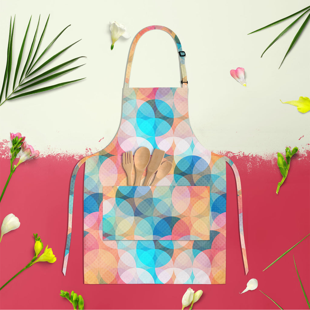 Circles Apron | Adjustable, Free Size & Waist Tiebacks-Aprons Neck to Knee-APR_NK_KN-IC 5007494 IC 5007494, Abstract Expressionism, Abstracts, Ancient, Art and Paintings, Baby, Botanical, Children, Circle, Digital, Digital Art, Fashion, Floral, Flowers, Geometric, Geometric Abstraction, Graphic, Historical, Illustrations, Kids, Medieval, Modern Art, Nature, Parents, Patterns, Retro, Semi Abstract, Signs, Signs and Symbols, Vintage, circles, apron, adjustable, free, size, waist, tiebacks, abstract, pattern, 
