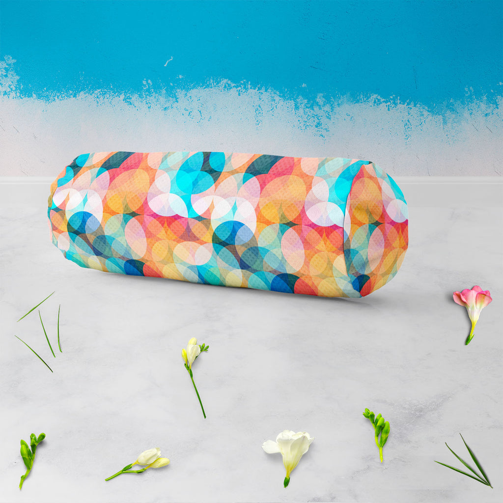 Circles Bolster Cover Booster Cases | Concealed Zipper Opening-Bolster Covers-BOL_CV_ZP-IC 5007494 IC 5007494, Abstract Expressionism, Abstracts, Ancient, Art and Paintings, Baby, Botanical, Children, Circle, Digital, Digital Art, Fashion, Floral, Flowers, Geometric, Geometric Abstraction, Graphic, Historical, Illustrations, Kids, Medieval, Modern Art, Nature, Parents, Patterns, Retro, Semi Abstract, Signs, Signs and Symbols, Vintage, circles, bolster, cover, booster, cases, concealed, zipper, opening, abst