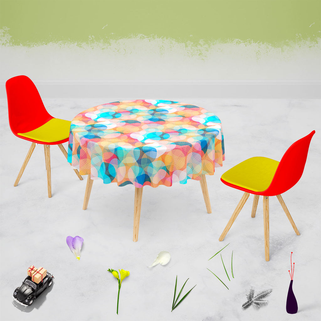 Circles Table Cloth Cover-Table Covers-CVR_TB_RD-IC 5007494 IC 5007494, Abstract Expressionism, Abstracts, Ancient, Art and Paintings, Baby, Botanical, Children, Circle, Digital, Digital Art, Fashion, Floral, Flowers, Geometric, Geometric Abstraction, Graphic, Historical, Illustrations, Kids, Medieval, Modern Art, Nature, Parents, Patterns, Retro, Semi Abstract, Signs, Signs and Symbols, Vintage, circles, table, cloth, cover, abstract, pattern, background, art, artistic, backdrop, beauty, blue, bright, bubb