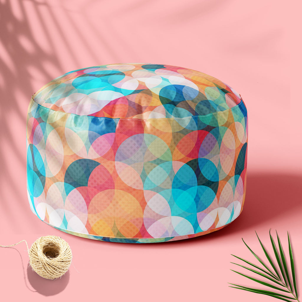 Circles Footstool Footrest Puffy Pouffe Ottoman Bean Bag | Canvas Fabric-Footstools-FST_CB_BN-IC 5007494 IC 5007494, Abstract Expressionism, Abstracts, Ancient, Art and Paintings, Baby, Botanical, Children, Circle, Digital, Digital Art, Fashion, Floral, Flowers, Geometric, Geometric Abstraction, Graphic, Historical, Illustrations, Kids, Medieval, Modern Art, Nature, Parents, Patterns, Retro, Semi Abstract, Signs, Signs and Symbols, Vintage, circles, footstool, footrest, puffy, pouffe, ottoman, bean, bag, ca