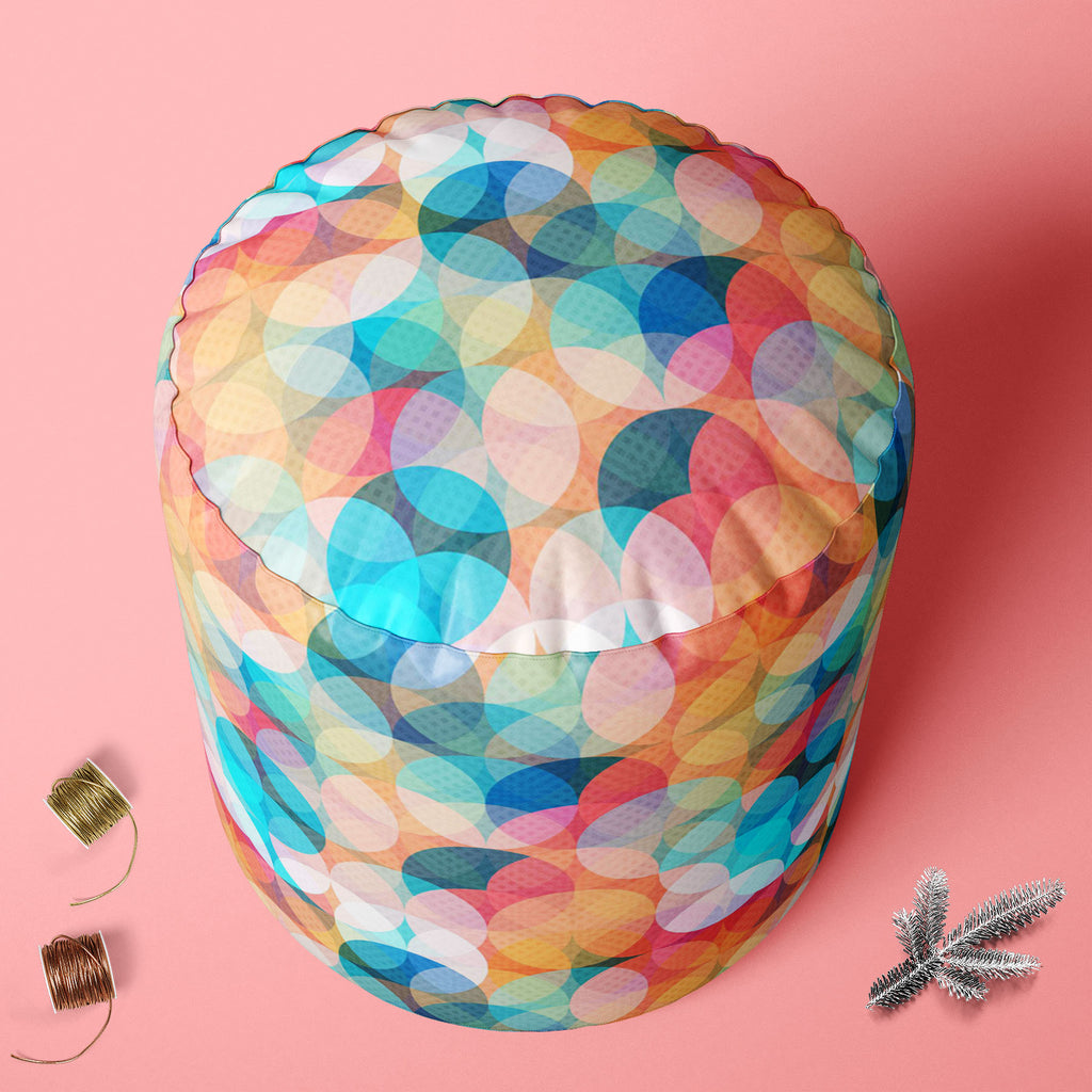 Circles Footstool Footrest Puffy Pouffe Ottoman Bean Bag | Canvas Fabric-Footstools-FST_CB_BN-IC 5007494 IC 5007494, Abstract Expressionism, Abstracts, Ancient, Art and Paintings, Baby, Botanical, Children, Circle, Digital, Digital Art, Fashion, Floral, Flowers, Geometric, Geometric Abstraction, Graphic, Historical, Illustrations, Kids, Medieval, Modern Art, Nature, Parents, Patterns, Retro, Semi Abstract, Signs, Signs and Symbols, Vintage, circles, footstool, footrest, puffy, pouffe, ottoman, bean, bag, ca