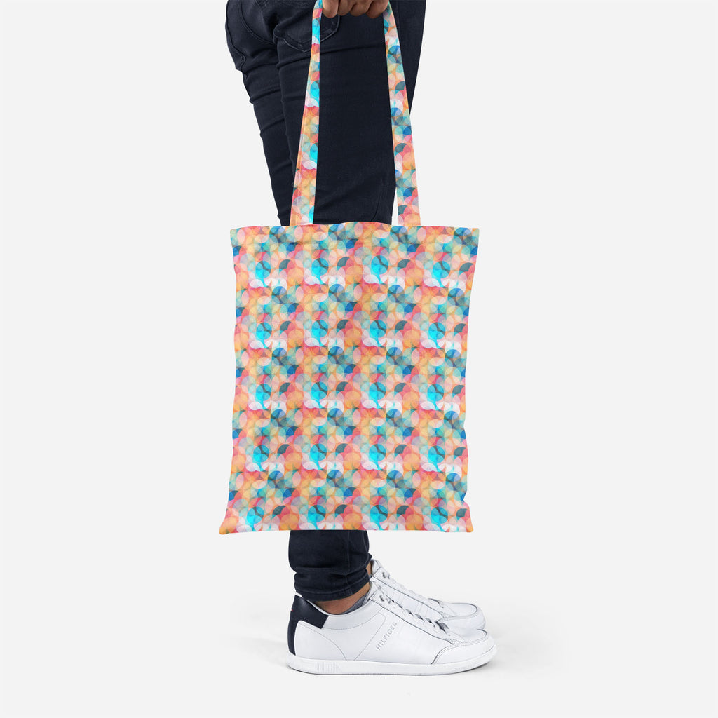 ArtzFolio Circles Tote Bag Shoulder Purse | Multipurpose-Tote Bags Basic-AZ5007494TOT_RF-IC 5007494 IC 5007494, Abstract Expressionism, Abstracts, Ancient, Art and Paintings, Baby, Botanical, Children, Circle, Digital, Digital Art, Fashion, Floral, Flowers, Geometric, Geometric Abstraction, Graphic, Historical, Illustrations, Kids, Medieval, Modern Art, Nature, Parents, Patterns, Retro, Semi Abstract, Signs, Signs and Symbols, Vintage, circles, tote, bag, shoulder, purse, multipurpose, abstract, pattern, ba