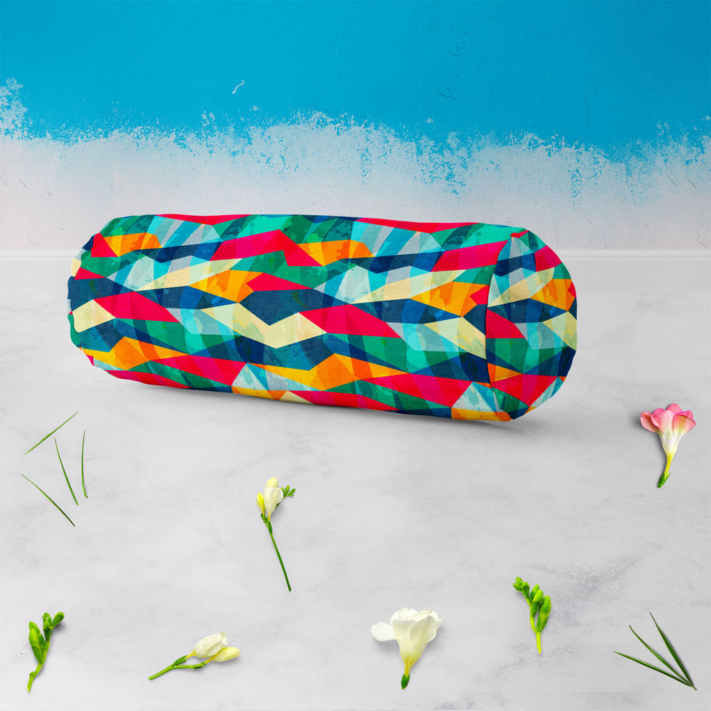 Grunge Mosaic Bolster Cover Booster Cases | Concealed Zipper Opening-Bolster Covers-BOL_CV_ZP-IC 5007495 IC 5007495, Abstract Expressionism, Abstracts, Ancient, Art and Paintings, Decorative, Diamond, Eygptian, Fashion, Geometric, Geometric Abstraction, Grid Art, Hipster, Historical, Illustrations, Medieval, Modern Art, Patterns, Retro, Semi Abstract, Signs, Signs and Symbols, Triangles, Vintage, grunge, mosaic, bolster, cover, booster, cases, concealed, zipper, opening, abstract, art, artistic, artwork, ba