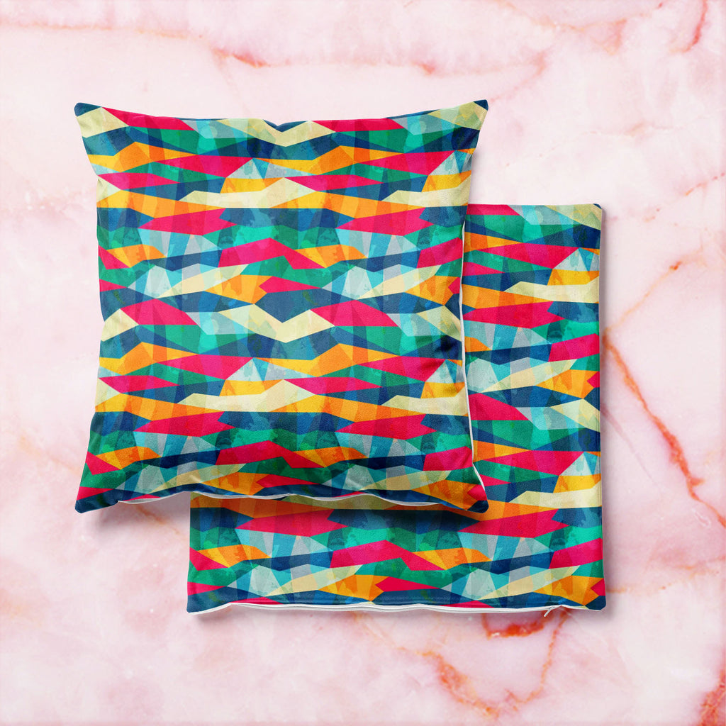 Grunge Mosaic Cushion Cover Throw Pillow-Cushion Covers-CUS_CV-IC 5007495 IC 5007495, Abstract Expressionism, Abstracts, Ancient, Art and Paintings, Decorative, Diamond, Eygptian, Fashion, Geometric, Geometric Abstraction, Grid Art, Hipster, Historical, Illustrations, Medieval, Modern Art, Patterns, Retro, Semi Abstract, Signs, Signs and Symbols, Triangles, Vintage, grunge, mosaic, cushion, cover, throw, pillow, abstract, art, artistic, artwork, backdrop, background, banner, color, colorful, colourful, conc