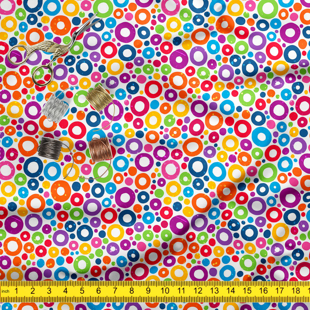Colorful Circles D1 Upholstery Fabric by Metre | For Sofa, Curtains, Cushions, Furnishing, Craft, Dress Material-Upholstery Fabrics-FAB_RW-IC 5007496 IC 5007496, Abstract Expressionism, Abstracts, Baby, Children, Circle, Decorative, Digital, Digital Art, Fashion, Geometric, Geometric Abstraction, Graphic, Hand Drawn, Hipster, Illustrations, Kids, Modern Art, Patterns, Semi Abstract, Signs, Signs and Symbols, colorful, circles, d1, upholstery, fabric, by, metre, for, sofa, curtains, cushions, furnishing, cra