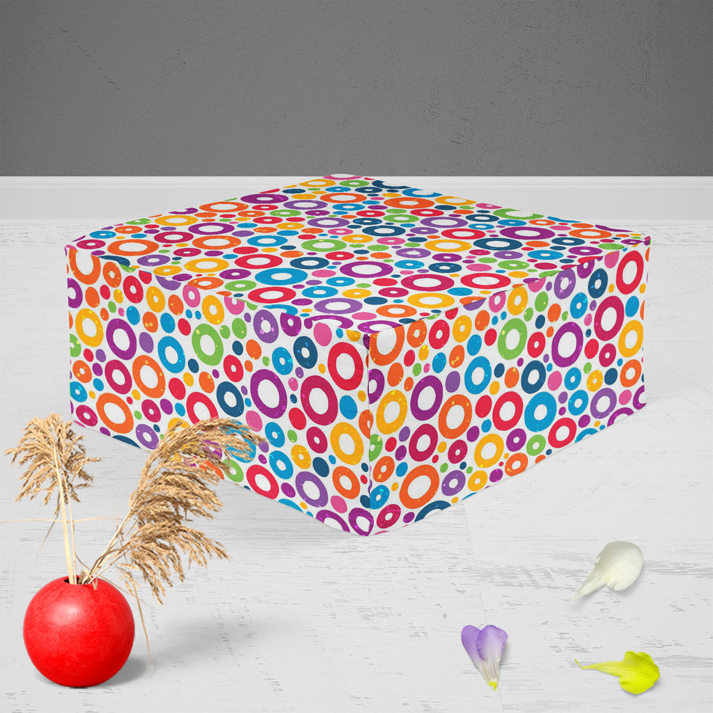 Colorful Circles D1 Footstool Footrest Puffy Pouffe Ottoman Bean Bag | Canvas Fabric-Footstools-FST_CB_BN-IC 5007496 IC 5007496, Abstract Expressionism, Abstracts, Baby, Children, Circle, Decorative, Digital, Digital Art, Fashion, Geometric, Geometric Abstraction, Graphic, Hand Drawn, Hipster, Illustrations, Kids, Modern Art, Patterns, Semi Abstract, Signs, Signs and Symbols, colorful, circles, d1, footstool, footrest, puffy, pouffe, ottoman, bean, bag, canvas, fabric, abstract, artistic, background, blue, 