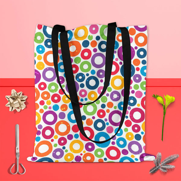 Colorful Circles D1 Tote Bag Shoulder Purse | Multipurpose-Tote Bags Basic-TOT_FB_BS-IC 5007496 IC 5007496, Abstract Expressionism, Abstracts, Baby, Children, Circle, Decorative, Digital, Digital Art, Fashion, Geometric, Geometric Abstraction, Graphic, Hand Drawn, Hipster, Illustrations, Kids, Modern Art, Patterns, Semi Abstract, Signs, Signs and Symbols, colorful, circles, d1, tote, bag, shoulder, purse, cotton, canvas, fabric, multipurpose, abstract, artistic, background, blue, bright, card, child, color,
