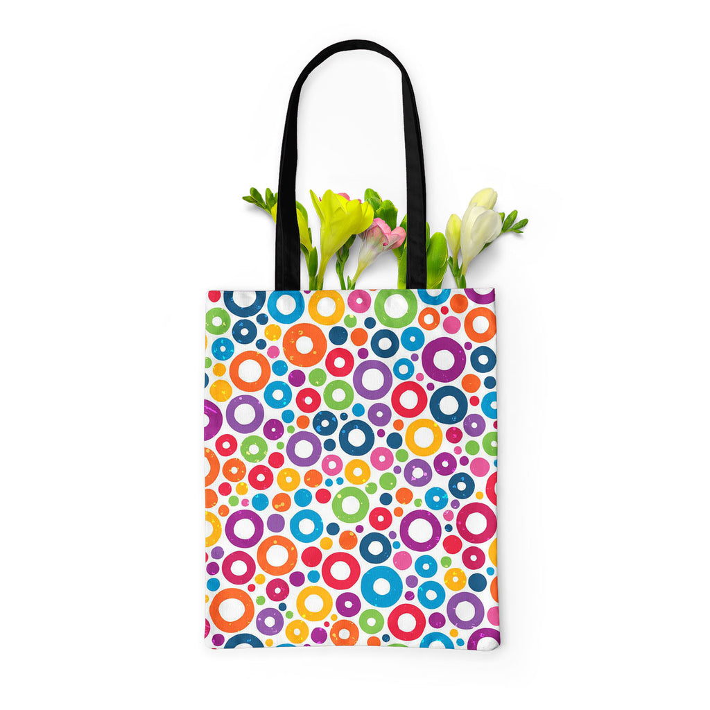 Colorful Circles D1 Tote Bag Shoulder Purse | Multipurpose-Tote Bags Basic-TOT_FB_BS-IC 5007496 IC 5007496, Abstract Expressionism, Abstracts, Baby, Children, Circle, Decorative, Digital, Digital Art, Fashion, Geometric, Geometric Abstraction, Graphic, Hand Drawn, Hipster, Illustrations, Kids, Modern Art, Patterns, Semi Abstract, Signs, Signs and Symbols, colorful, circles, d1, tote, bag, shoulder, purse, multipurpose, abstract, artistic, background, blue, bright, card, child, color, contemporary, creative,