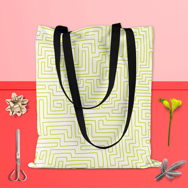 Labyrinth Art Tote Bag Shoulder Purse | Multipurpose-Tote Bags Basic-TOT_FB_BS-IC 5007497 IC 5007497, Abstract Expressionism, Abstracts, Art and Paintings, Decorative, Digital, Digital Art, Drawing, Geometric, Geometric Abstraction, Graphic, Illustrations, Modern Art, Patterns, Retro, Semi Abstract, Signs, Signs and Symbols, Sports, labyrinth, art, tote, bag, shoulder, purse, cotton, canvas, fabric, multipurpose, abstract, artistic, backdrop, background, board, color, complicated, concept, continuous, cover