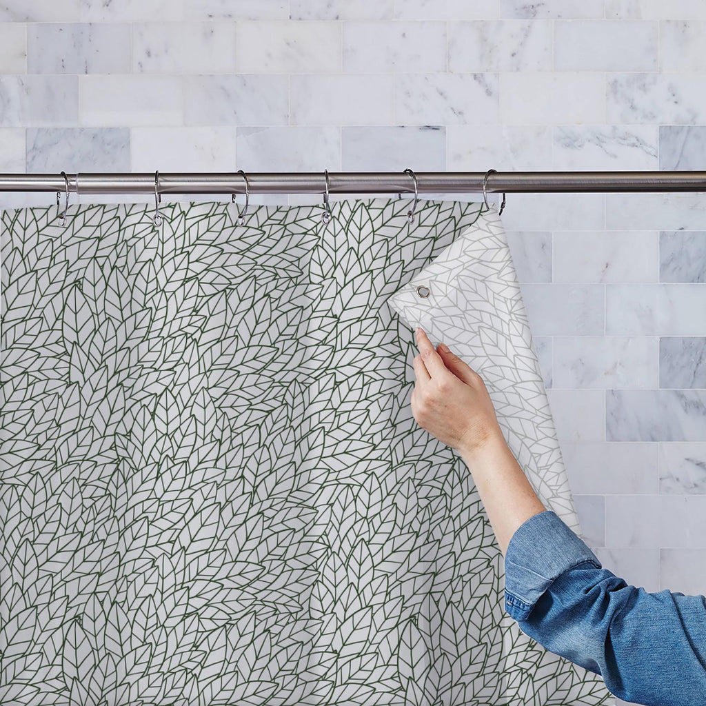 Leafy Leaves Washable Waterproof Shower Curtain-Shower Curtains-CUR_SH-IC 5007498 IC 5007498, Abstract Expressionism, Abstracts, Ancient, Art and Paintings, Decorative, Digital, Digital Art, Drawing, Fashion, Graphic, Historical, Illustrations, Medieval, Modern Art, Nature, Patterns, Retro, Scenic, Seasons, Semi Abstract, Signs, Signs and Symbols, Vintage, leafy, leaves, washable, waterproof, shower, curtain, abstract, art, backdrop, background, beautiful, bright, color, cover, decor, decoration, design, dr