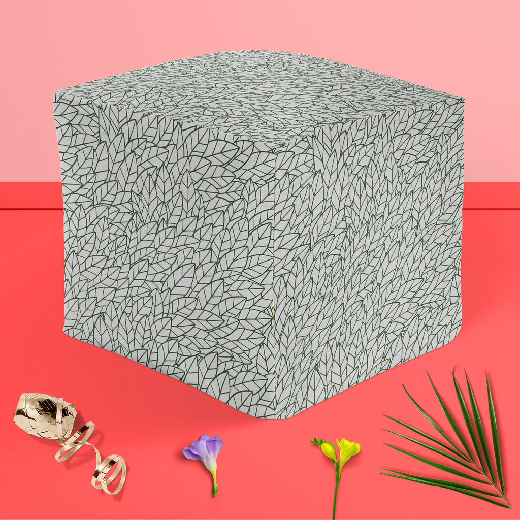 Leafy Leaves Footstool Footrest Puffy Pouffe Ottoman Bean Bag | Canvas Fabric-Footstools-FST_CB_BN-IC 5007498 IC 5007498, Abstract Expressionism, Abstracts, Ancient, Art and Paintings, Decorative, Digital, Digital Art, Drawing, Fashion, Graphic, Historical, Illustrations, Medieval, Modern Art, Nature, Patterns, Retro, Scenic, Seasons, Semi Abstract, Signs, Signs and Symbols, Vintage, leafy, leaves, footstool, footrest, puffy, pouffe, ottoman, bean, bag, canvas, fabric, abstract, art, backdrop, background, b