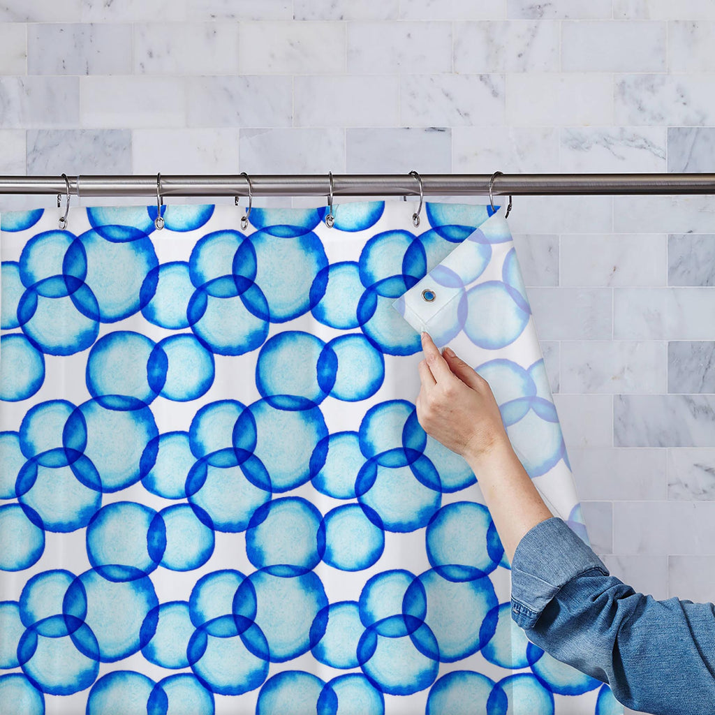 Soap Bubbles D1 Washable Waterproof Shower Curtain-Shower Curtains-CUR_SH-IC 5007500 IC 5007500, Abstract Expressionism, Abstracts, Art and Paintings, Business, Circle, Dots, Illustrations, Parents, Patterns, Semi Abstract, Signs, Signs and Symbols, Splatter, Watercolour, soap, bubbles, d1, washable, waterproof, shower, curtain, abstract, aqua, art, atom, backdrop, background, bacteria, ball, biology, blowing, blue, brush, bubble, cell, condom, decoration, design, disease, dot, drop, epidemic, flying, genet