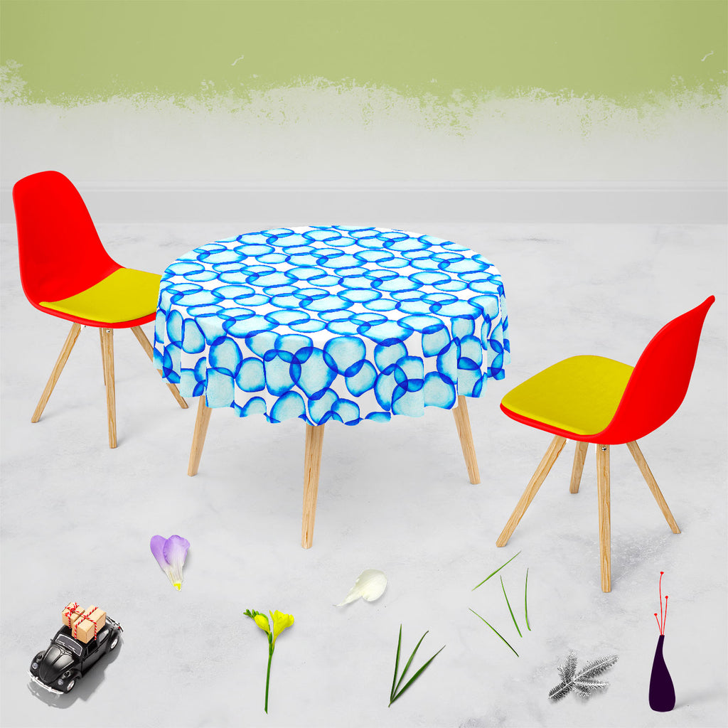 Soap Bubbles D1 Table Cloth Cover-Table Covers-CVR_TB_RD-IC 5007500 IC 5007500, Abstract Expressionism, Abstracts, Art and Paintings, Business, Circle, Dots, Illustrations, Parents, Patterns, Semi Abstract, Signs, Signs and Symbols, Splatter, Watercolour, soap, bubbles, d1, table, cloth, cover, abstract, aqua, art, atom, backdrop, background, bacteria, ball, biology, blowing, blue, brush, bubble, cell, condom, decoration, design, disease, dot, drop, epidemic, flying, genetics, illustration, infection, macro