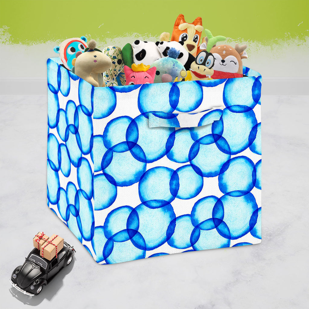 Soap Bubbles D1 Foldable Open Storage Bin | Organizer Box, Toy Basket, Shelf Box, Laundry Bag | Canvas Fabric-Storage Bins-STR_BI_CB-IC 5007500 IC 5007500, Abstract Expressionism, Abstracts, Art and Paintings, Business, Circle, Dots, Illustrations, Parents, Patterns, Semi Abstract, Signs, Signs and Symbols, Splatter, Watercolour, soap, bubbles, d1, foldable, open, storage, bin, organizer, box, toy, basket, shelf, laundry, bag, canvas, fabric, abstract, aqua, art, atom, backdrop, background, bacteria, ball, 