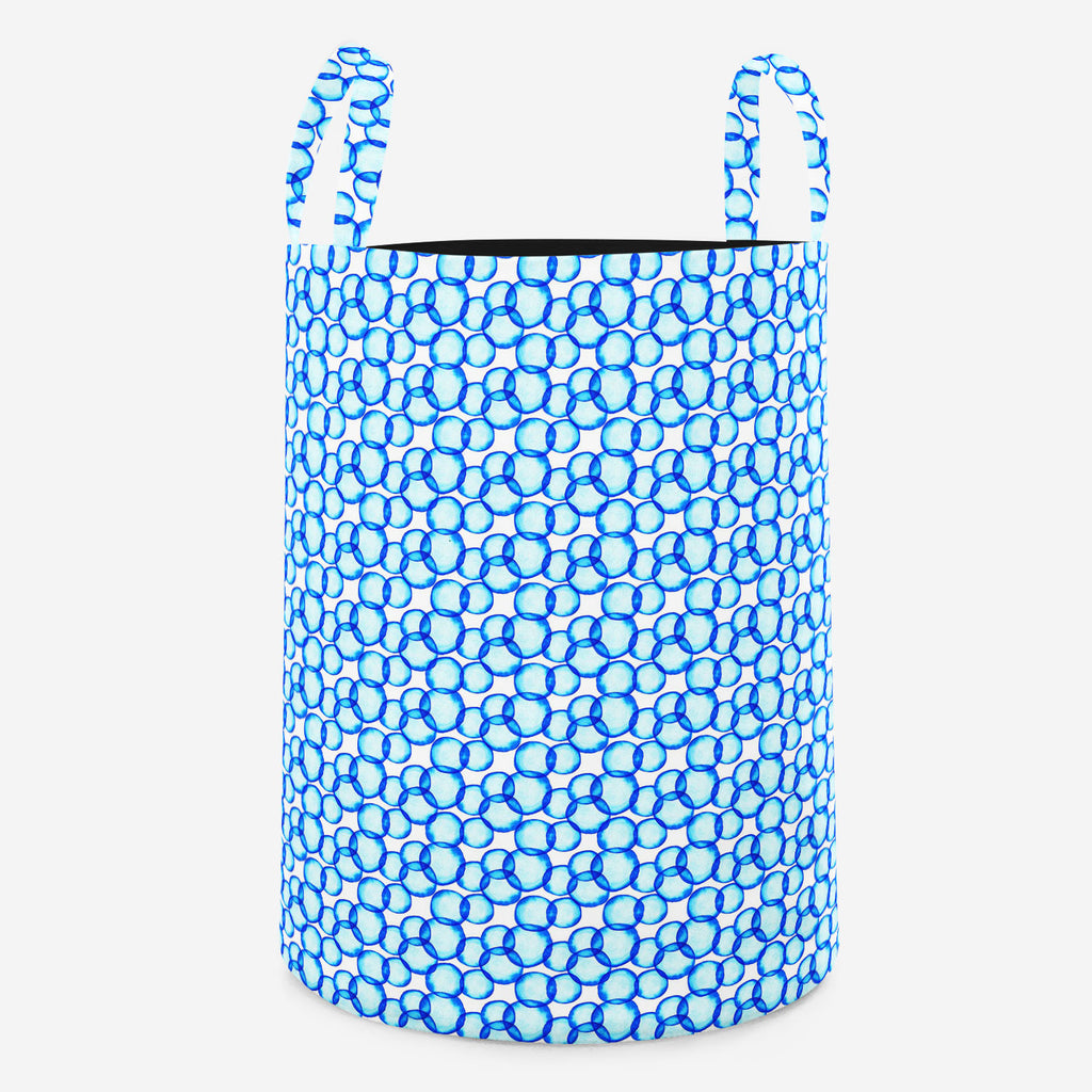 Soap Bubbles Foldable Open Storage Bin | Organizer Box, Toy Basket, Shelf Box, Laundry Bag | Canvas Fabric-Storage Bins-STR_BI_RD-IC 5007500 IC 5007500, Abstract Expressionism, Abstracts, Art and Paintings, Business, Circle, Dots, Illustrations, Parents, Patterns, Semi Abstract, Signs, Signs and Symbols, Splatter, Watercolour, soap, bubbles, foldable, open, storage, bin, organizer, box, toy, basket, shelf, laundry, bag, canvas, fabric, abstract, aqua, art, atom, backdrop, background, bacteria, ball, biology