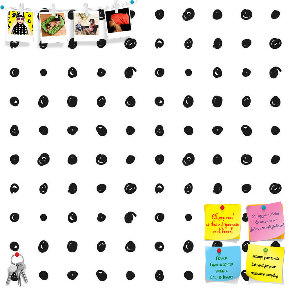 ArtzFolio Black Polka Printed Bulletin Board Notice Pin Board Soft Board | Frameless-Bulletin Boards Frameless-AZSAO26546157BLB_FL_L-Image Code 5007501 Vishnu Image Folio Pvt Ltd, IC 5007501, ArtzFolio, Bulletin Boards Frameless, Abstract, Digital Art, black, polka, printed, bulletin, board, notice, pin, soft, frameless, seamless, hand, drawn, dot, pattern, white, background, pin up board, push pin board, extra large cork board, big pin board, notice board, small bulletin board, cork board, wall notice boar