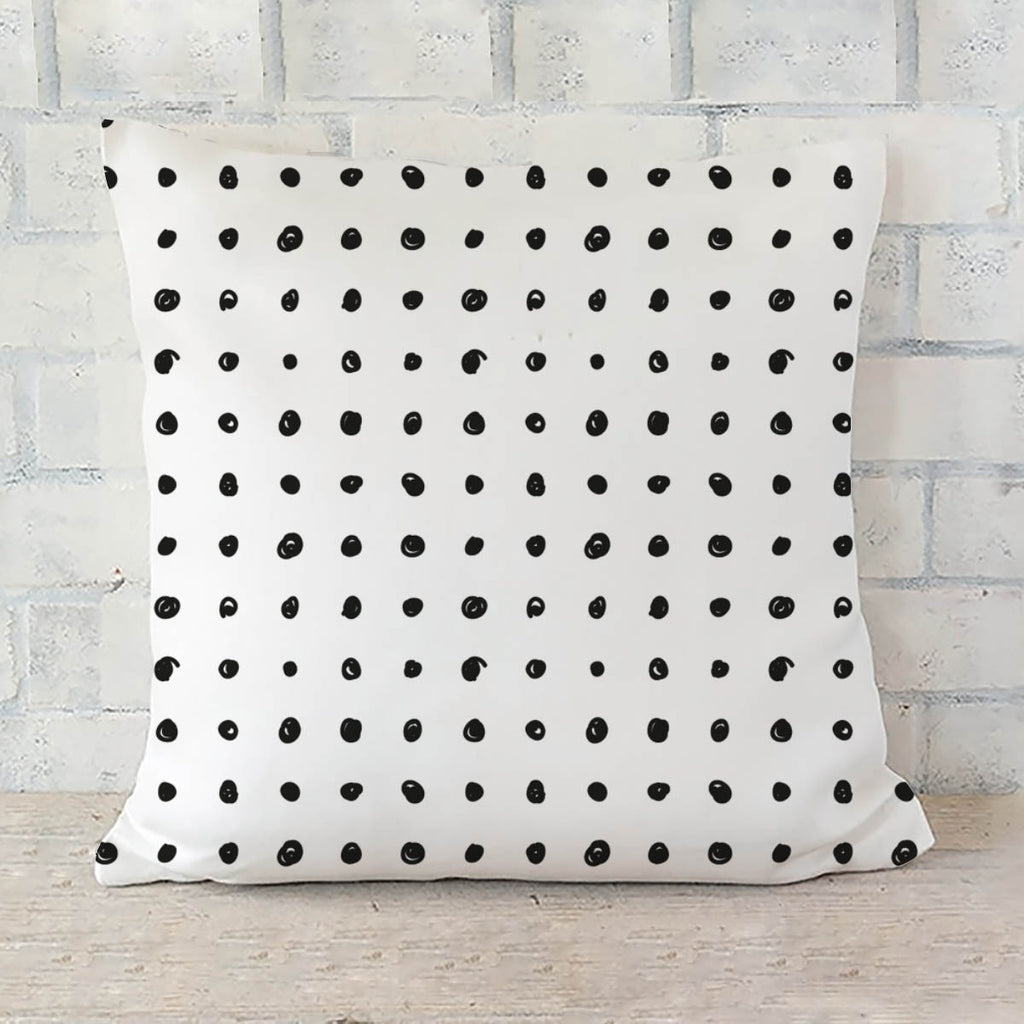 ArtzFolio Black Polka Cushion Cover Throw Pillow-Cushion Covers-AZHFR26546157CUS_CV_L-Image Code 5007501 Vishnu Image Folio Pvt Ltd, IC 5007501, ArtzFolio, Cushion Covers, Abstract, Digital Art, black, polka, cushion, cover, throw, pillow, seamless, hand, drawn, dot, pattern, white, background, sofa throws, single throw pillow, zippered throw pillow cover, satin pillow cover, throw pillow, cushion cover only, cushion cover, pillow cover for sofa, pitaara box, throw cushion, kids cushion cover, square cushio