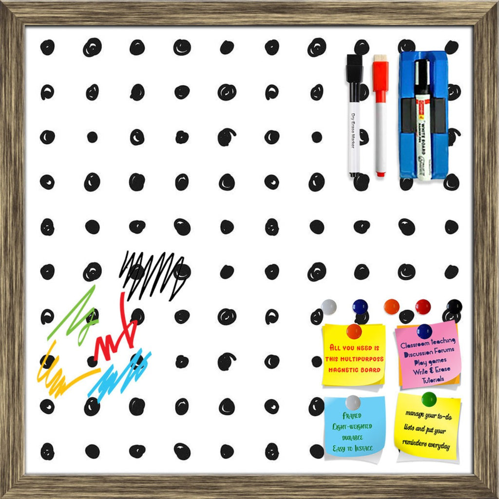 Black Polka Framed Magnetic Dry Erase Board | Combo with Magnet Buttons & Markers-Magnetic Boards Framed-MGB_FR-IC 5007501 IC 5007501, Abstract Expressionism, Abstracts, Ancient, Animated Cartoons, Art and Paintings, Black, Black and White, Circle, Comics, Decorative, Digital, Digital Art, Dots, Drawing, Fashion, Graphic, Hand Drawn, Historical, Holidays, Illustrations, Medieval, Modern Art, Patterns, Retro, Semi Abstract, Signs, Signs and Symbols, Sketches, Symbols, Vintage, White, polka, framed, magnetic,