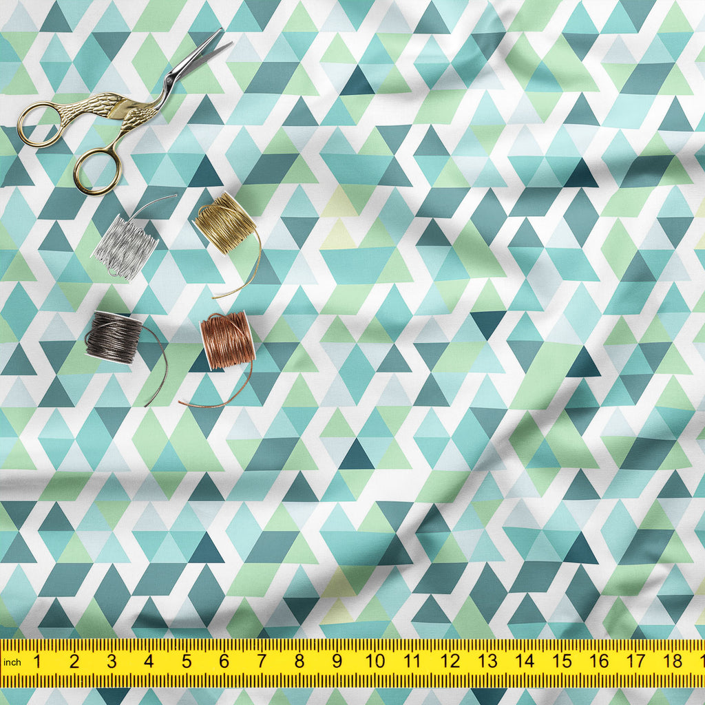 Bright Blue Triangles Upholstery Fabric by Metre | For Sofa, Curtains, Cushions, Furnishing, Craft, Dress Material-Upholstery Fabrics-FAB_RW-IC 5007502 IC 5007502, Abstract Expressionism, Abstracts, Ancient, Art and Paintings, Black and White, Business, Decorative, Digital, Digital Art, Fashion, Geometric, Geometric Abstraction, Graphic, Grid Art, Historical, Illustrations, Medieval, Modern Art, Patterns, Retro, Semi Abstract, Signs, Signs and Symbols, Triangles, Vintage, White, bright, blue, upholstery, fa