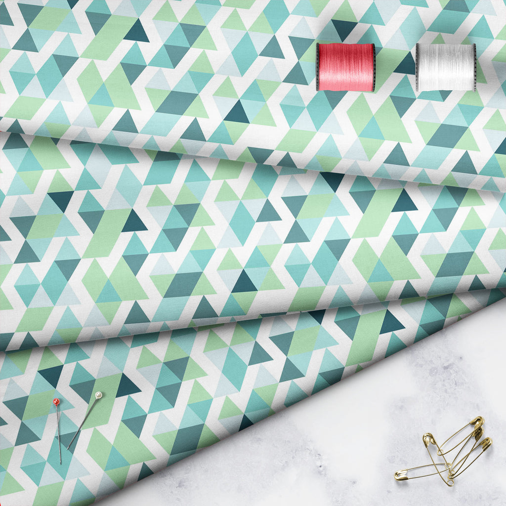 Bright Blue Triangles Sofa Fabric by Metre | Upholstery For Sofa, Curtains & Cushions-Sofa Fabrics-SOF_FB-IC 5007502 IC 5007502, Abstract Expressionism, Abstracts, Ancient, Art and Paintings, Black and White, Business, Decorative, Digital, Digital Art, Fashion, Geometric, Geometric Abstraction, Graphic, Grid Art, Historical, Illustrations, Medieval, Modern Art, Patterns, Retro, Semi Abstract, Signs, Signs and Symbols, Triangles, Vintage, White, bright, blue, sofa, fabric, by, metre, upholstery, for, curtain