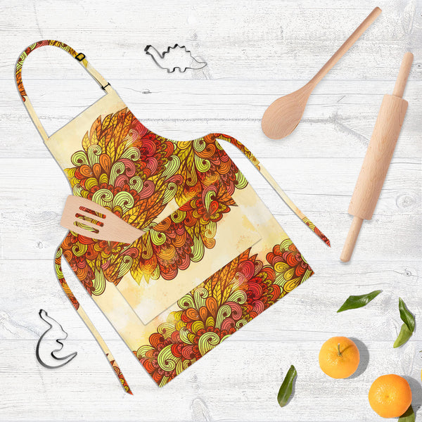Hand Art Vintage Apron | Adjustable, Free Size & Waist Tiebacks-Aprons Neck to Knee-APR_NK_KN-IC 5007503 IC 5007503, Abstract Expressionism, Abstracts, Ancient, Art and Paintings, Botanical, Digital, Digital Art, Drawing, Fashion, Floral, Flowers, Graphic, Historical, Illustrations, Medieval, Nature, Paintings, Patterns, Retro, Scenic, Semi Abstract, Signs, Signs and Symbols, Symbols, Vintage, hand, art, full-length, neck, to, knee, apron, poly-cotton, fabric, adjustable, buckle, waist, tiebacks, abstract, 