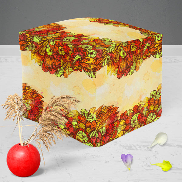 Hand Art Vintage Footstool Footrest Puffy Pouffe Ottoman Bean Bag | Canvas Fabric-Footstools-FST_CB_BN-IC 5007503 IC 5007503, Abstract Expressionism, Abstracts, Ancient, Art and Paintings, Botanical, Digital, Digital Art, Drawing, Fashion, Floral, Flowers, Graphic, Historical, Illustrations, Medieval, Nature, Paintings, Patterns, Retro, Scenic, Semi Abstract, Signs, Signs and Symbols, Symbols, Vintage, hand, art, puffy, pouffe, ottoman, footstool, footrest, bean, bag, canvas, fabric, abstract, background, b