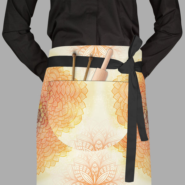 Ethnic Ornament D2 Apron | Adjustable, Free Size & Waist Tiebacks-Aprons Waist to Feet-APR_WS_FT-IC 5007504 IC 5007504, Abstract Expressionism, Abstracts, Allah, Arabic, Art and Paintings, Asian, Botanical, Circle, Cities, City Views, Culture, Drawing, Ethnic, Floral, Flowers, Geometric, Geometric Abstraction, Hinduism, Illustrations, Indian, Islam, Mandala, Nature, Paintings, Patterns, Retro, Semi Abstract, Signs, Signs and Symbols, Symbols, Traditional, Tribal, World Culture, ornament, d2, full-length, wa