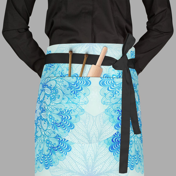 Ethnic Ornament D3 Apron | Adjustable, Free Size & Waist Tiebacks-Aprons Waist to Feet-APR_WS_FT-IC 5007505 IC 5007505, Abstract Expressionism, Abstracts, Allah, Arabic, Art and Paintings, Asian, Black and White, Botanical, Circle, Cities, City Views, Culture, Drawing, Ethnic, Floral, Flowers, Geometric, Geometric Abstraction, Hinduism, Illustrations, Indian, Islam, Mandala, Nature, Paintings, Patterns, Retro, Semi Abstract, Signs, Signs and Symbols, Symbols, Traditional, Tribal, White, World Culture, ornam