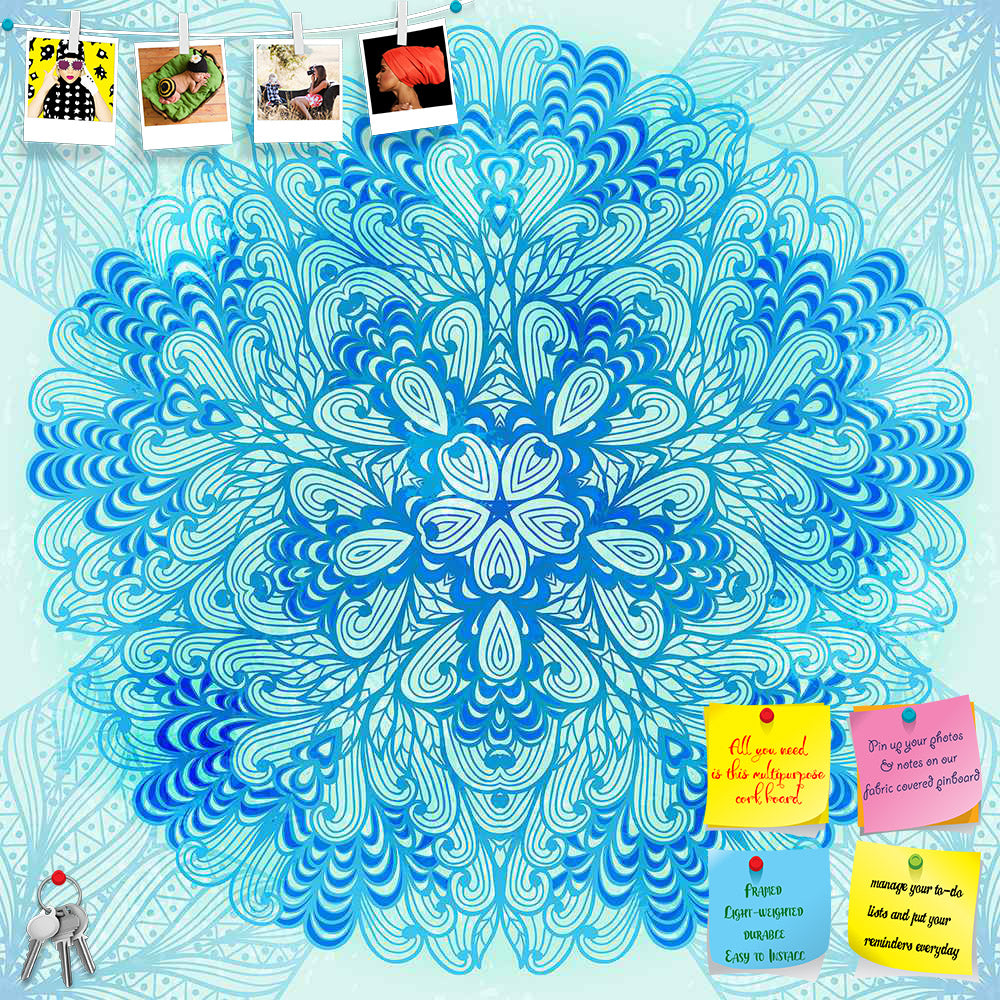 ArtzFolio Ethnic Ornament D3 Printed Bulletin Board Notice Pin Board Soft Board | Frameless-Bulletin Boards Frameless-AZSAO27200961BLB_FL_L-Image Code 5007505 Vishnu Image Folio Pvt Ltd, IC 5007505, ArtzFolio, Bulletin Boards Frameless, Abstract, Traditional, Digital Art, ethnic, ornament, d3, printed, bulletin, board, notice, pin, soft, frameless, hand, drawn, circular, blue, pin up board, push pin board, extra large cork board, big pin board, notice board, small bulletin board, cork board, wall notice boa
