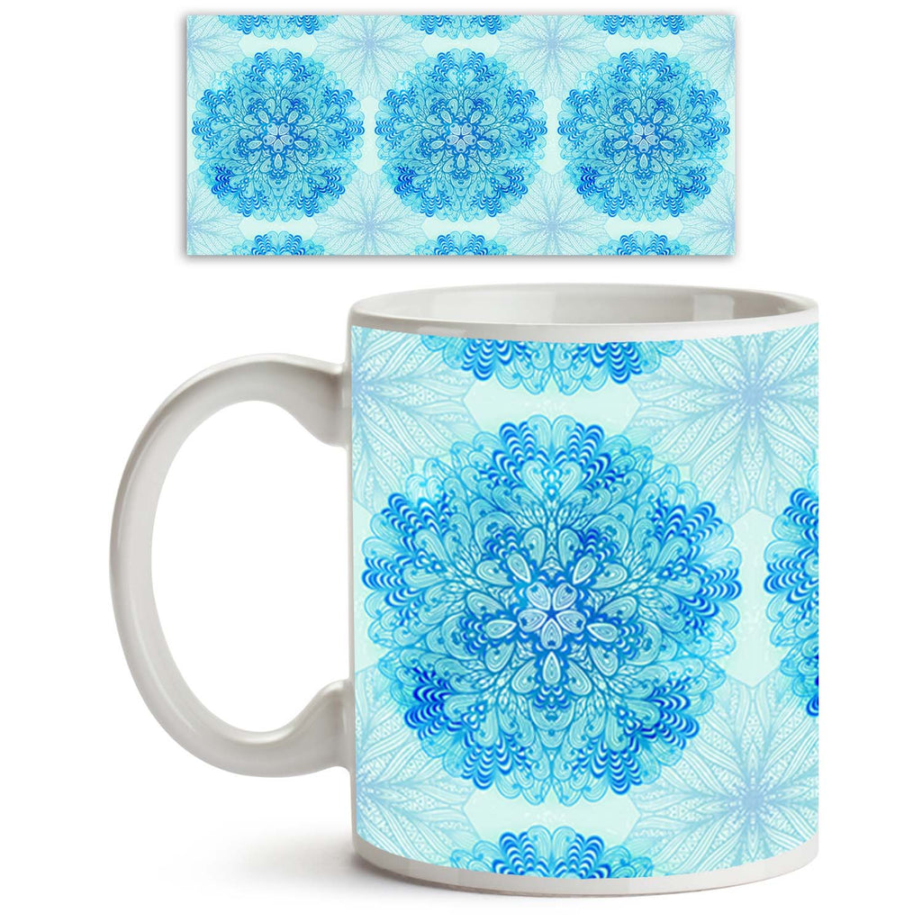 Ethnic Ornament Ceramic Coffee Tea Mug Inside White-Coffee Mugs-MUG-IC 5007505 IC 5007505, Abstract Expressionism, Abstracts, Allah, Arabic, Art and Paintings, Asian, Black and White, Botanical, Circle, Cities, City Views, Culture, Drawing, Ethnic, Floral, Flowers, Geometric, Geometric Abstraction, Hinduism, Illustrations, Indian, Islam, Mandala, Nature, Paintings, Patterns, Retro, Semi Abstract, Signs, Signs and Symbols, Symbols, Traditional, Tribal, White, World Culture, ornament, ceramic, coffee, tea, mu