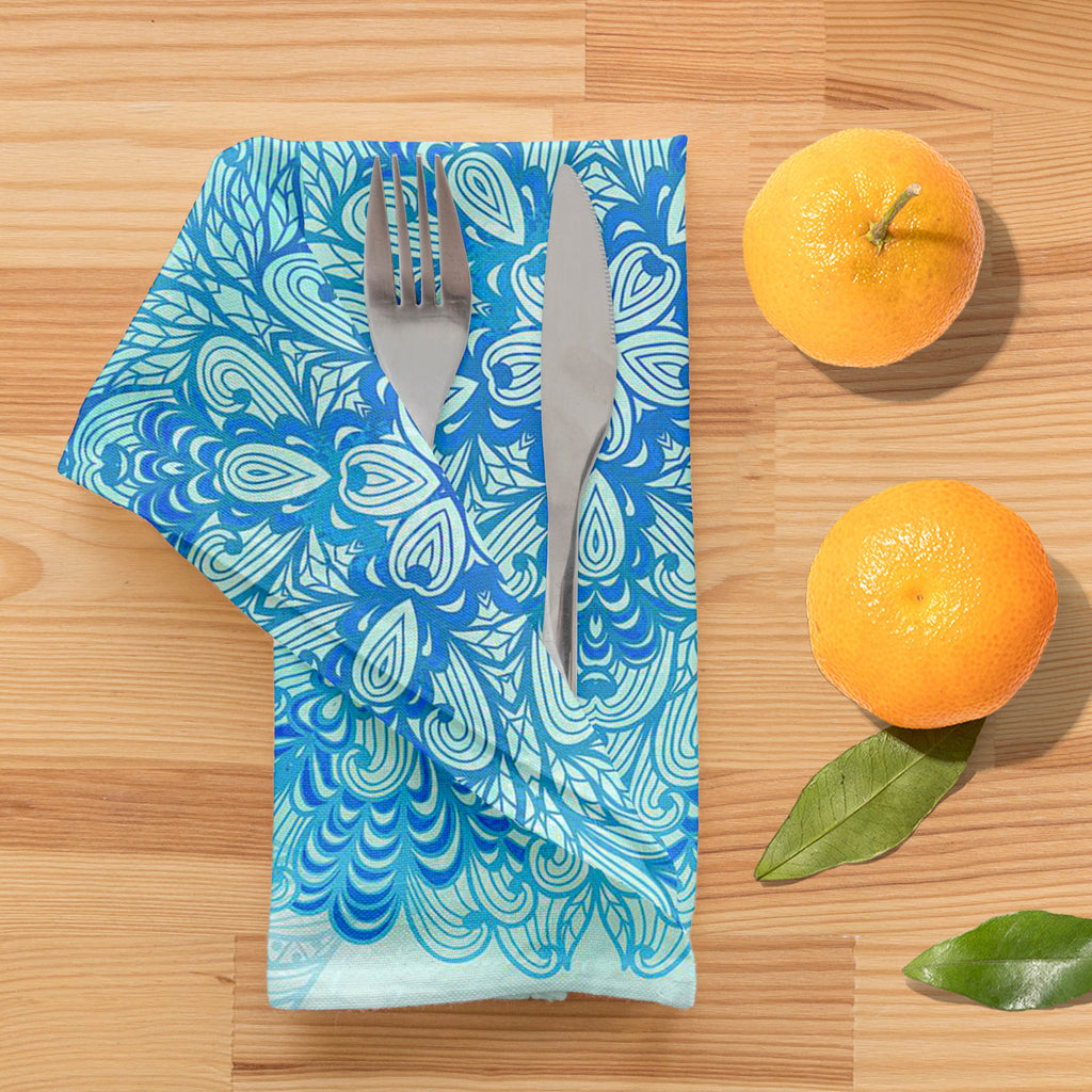 Ethnic Ornament D3 Table Napkin-Table Napkins-NAP_TB-IC 5007505 IC 5007505, Abstract Expressionism, Abstracts, Allah, Arabic, Art and Paintings, Asian, Black and White, Botanical, Circle, Cities, City Views, Culture, Drawing, Ethnic, Floral, Flowers, Geometric, Geometric Abstraction, Hinduism, Illustrations, Indian, Islam, Mandala, Nature, Paintings, Patterns, Retro, Semi Abstract, Signs, Signs and Symbols, Symbols, Traditional, Tribal, White, World Culture, ornament, d3, table, napkin, abstract, art, backg